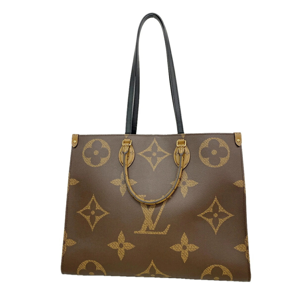 Louis Vuitton Monogram Giant Reverse OnTheGo GM Tote Bag M45320 Brown 2-way b...